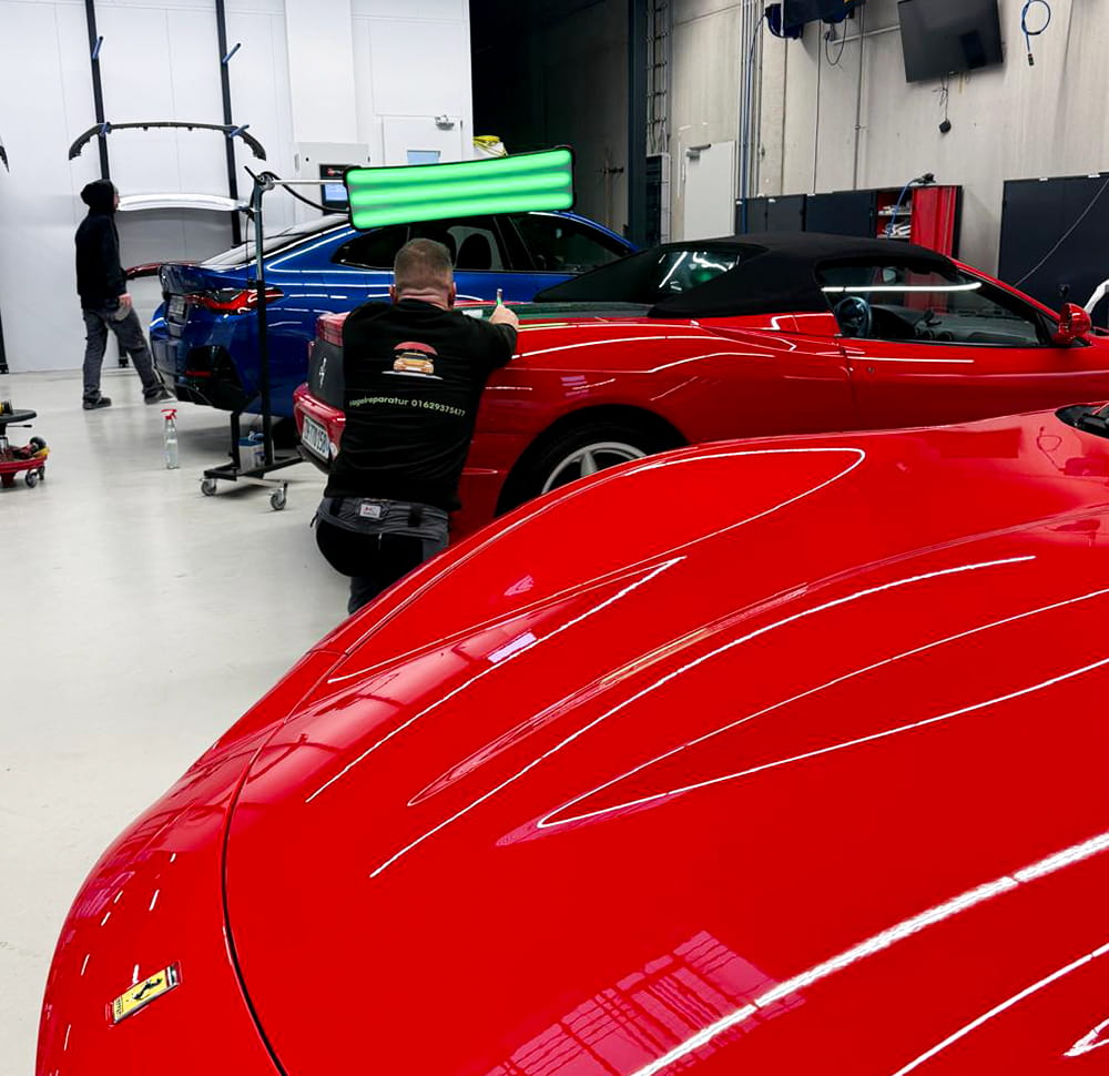 Car PDR repair detailing